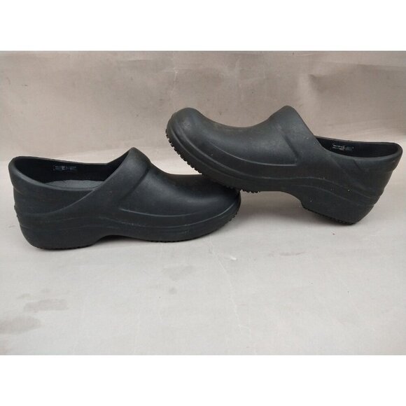 Crocs Womens 9 Slip Resistant Shoes Neria Pro II Black Clogs Nurse Work - Picture 5 of 13